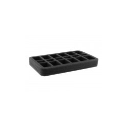 Feldherr Half-size 35mm Foam for Flames of War 12 Medium & 6 Small Bases - 18 Slots