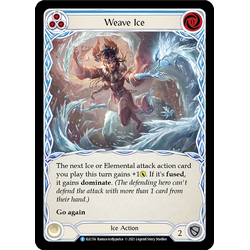 FaB Löskort: Tales of Aria 1st Edition: Weave Ice (Blue) (Rainbow Foil)