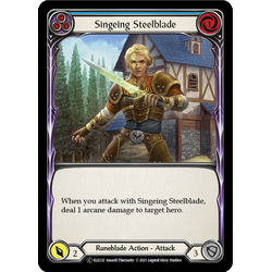 FaB Löskort: Tales of Aria Unlimited: Singeing Steelblade (Blue) (Rainbow Foil)