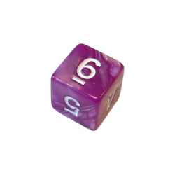 Pearl Dice: Cerise/White (D6)