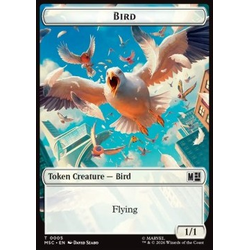 Magic löskort: Commander: Marvel Super Heroes: Bird Token (W 1/1) // Treasure Token