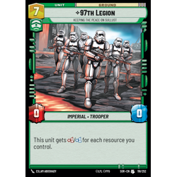 Star Wars: Unlimited Löskort: Spark of Rebellion: 97th Legion, Keeping the Peace on Sullust (Foil)