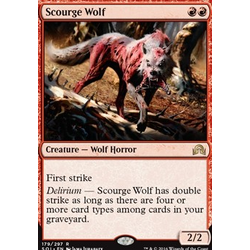 Magic löskort: Shadows over Innistrad: Scourge Wolf (Foil)