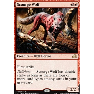 Magic löskort: Shadows over Innistrad: Scourge Wolf (Foil)