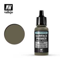 Vallejo Surface Primer: US Olive Drab (17 ml)