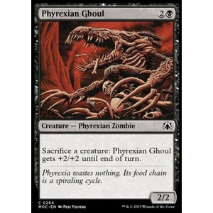 Magic löskort: Commander: March of the Machine: Phyrexian Ghoul