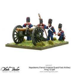 Napoleonic: French Imperial Guard Foot Artillery firing 12-pdr