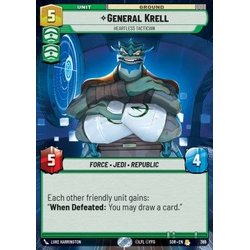 Star Wars: Unlimited Löskort: Spark of Rebellion: General Krell, Heartless Tactician (Hyperspace)