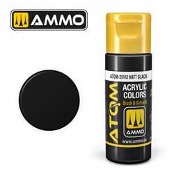 ATOM COLOR Matt Black - 20 ml