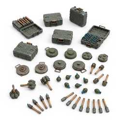 Green Stuff World: 3D Printed Resin Set - WWII German Grenades (41) (1:35)