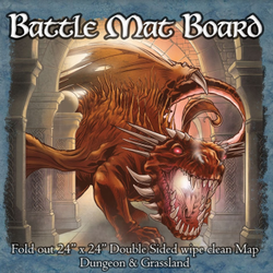 Battle Mat Board: Dungeon & Grassland