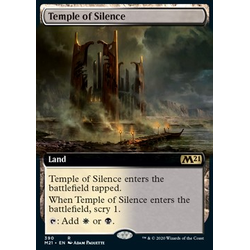 Magic löskort: Core Set 2021: Temple of Silence (alternative art) (Foil)