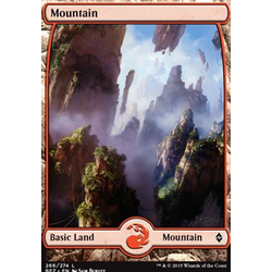 Magic löskort: Battle for Zendikar: Mountain, version 266