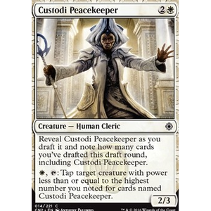 Magic löskort: Conspiracy: Take the Crown: Custodi Peacekeeper (Foil)
