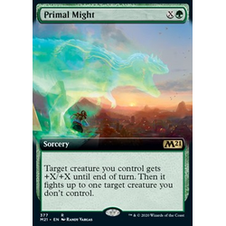 Magic löskort: Core Set 2021: Primal Might (alternative art) (Foil)