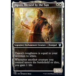 Magic löskort: Theros: Beyond Death: Daxos, Blessed by the Sun (alternate art) (Foil)