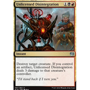 Magic löskort: Kaladesh: Unlicensed Disintegration