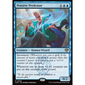 Magic löskort: Secrets of Strixhaven: Pensive Professor