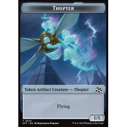 Magic löskort: Magic: Aetherdrift: Thopter Token (A 1/1) // Goblin Token (R 1/1)