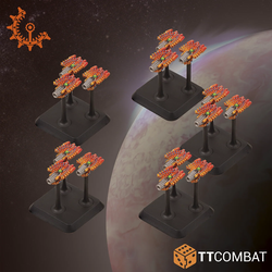 Dropfleet Commander: Shaltari Fireships (resin) (5)