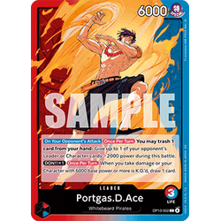 One Piece Löskort: Carrying on his Will: Portgas.D.Ace (V.1)