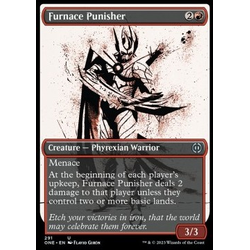 Magic löskort: Phyrexia: All Will Be One: Furnace Punisher (alternative art)