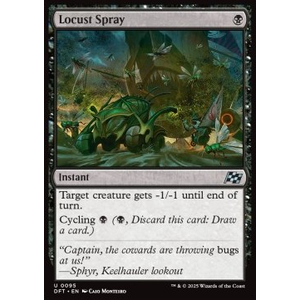 Magic löskort: Magic: Aetherdrift: Locust Spray (Foil)