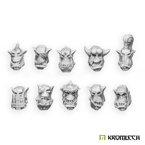 Orc Wild Tribez Heads (10)