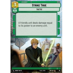Star Wars: Unlimited Löskort: Spark of Rebellion: Strike True (Hyperspace) (Foil)