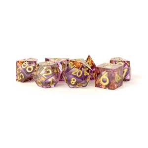 Metallic Dice:  Elixir Liquid Core Dice Set (7) - Aether Abstract