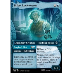 Magic löskort: The Hobbit: Bilbo, Luckwearer // Burglar's Plot (alternative art)