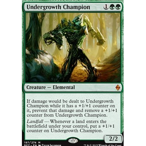 Magic löskort: Battle for Zendikar: Undergrowth Champion (Foil)