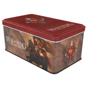 War of the Ring: The Card Game - Free Peoples Card Box and Sleeves - Red Bannerman Version