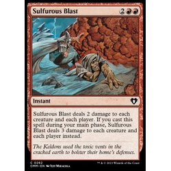 Magic löskort: Commander Masters: Sulfurous Blast (Foil)