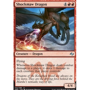 Magic löskort: Fate Reforged: Shockmaw Dragon (Foil)