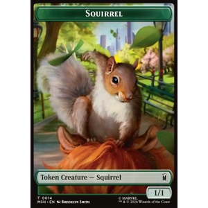 Magic löskort: Marvel Super Heroes: Galactus Token (B 16/16) // Squirrel Token (G 1/1)