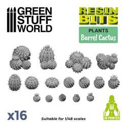 Green Stuff World: Barrel Cactus Set - 3D Printed