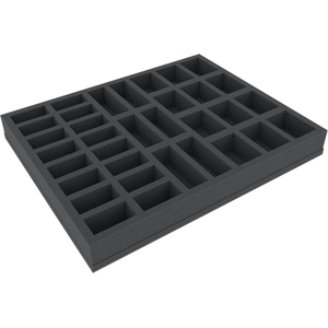 Feldherr Full-size 40mm Cut-Outs - 34 slot foam tray with base