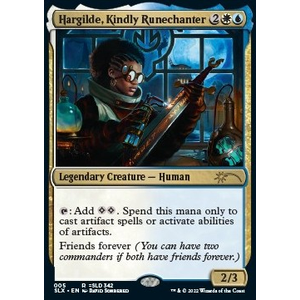 Magic löskort:  Universes Within: Hargilde, Kindly Runechanter
