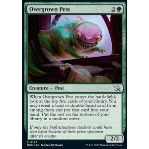 Magic löskort: March of the Machine: Overgrown Pest (Foil)
