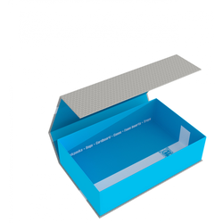 Feldherr Magnetic Lock Box half-size 75mm blue empty