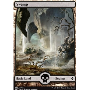 Magic löskort: Battle for Zendikar: Swamp (V.3)