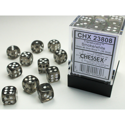 Translucent: Smoke/white (36-dice set)