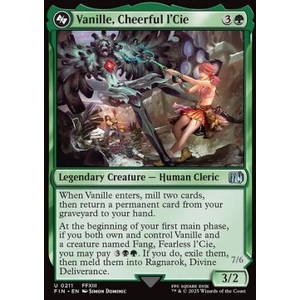 Magic löskort: Magic: The Gathering - FINAL FANTASY: Vanille, Cheerful l'Cie // Ragnarok, Divine Deliverance