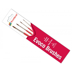 Humbrol brush pack: Evoco (x4) 0/2/4/6