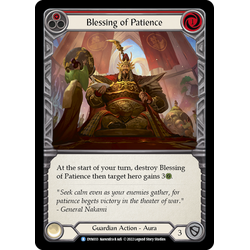 FaB Löskort: Dynasty: Blessing of Patience (Red) (Rainbow Foil)
