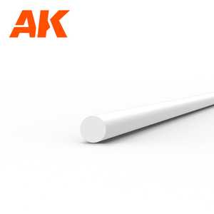Styrene Strip: Rod 1.0mm diameter x 350mm