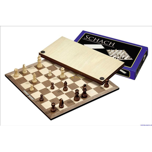 Schack/Chess Set, folding, field 40 mm