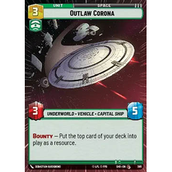 Star Wars: Unlimited Löskort: Shadows of the Galaxy: Outlaw Corona (Hyperspace)