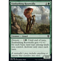 Magic löskort: Dominaria United: Sunbathing Rootwalla (Foil)